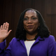 U.S. Supreme Court nominee Judge Ketanji Brown Jackssworn sworn-in during her confirmation hearing before the Senate Judiciary Committee in the Hart Senate Office Building on Capitol Hill on March 21, 2022, in Washington, DC.